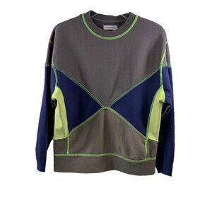 Urban Outfitters Tan Blue Patch Sweatshirt Size XS